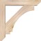 Ekena Millwork Imperial Slat Smooth Bracket w/ Offset Brace, Douglas Fir, 5 1/2"W x 28"D x 28"H BKT0604X28X28IMP06SDF - alternate 3